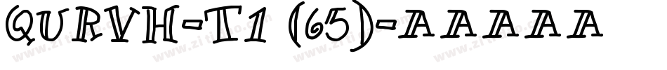 QURVH-T1 (65)字体转换